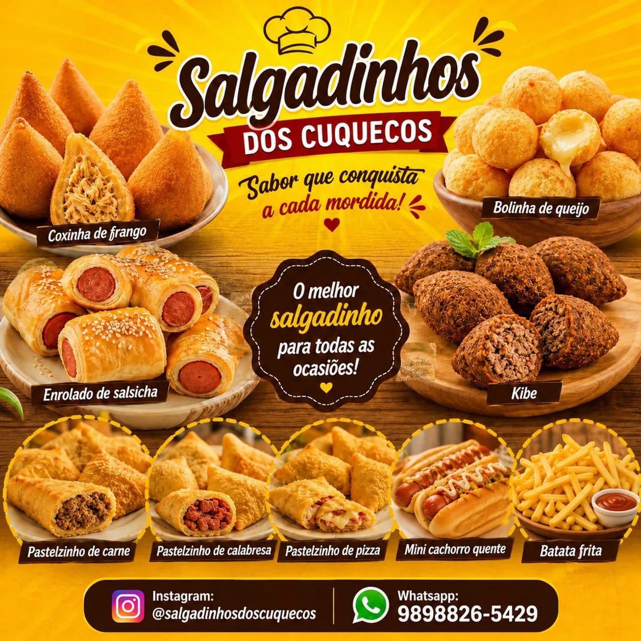 Salgadinhos dos Cuquecos!