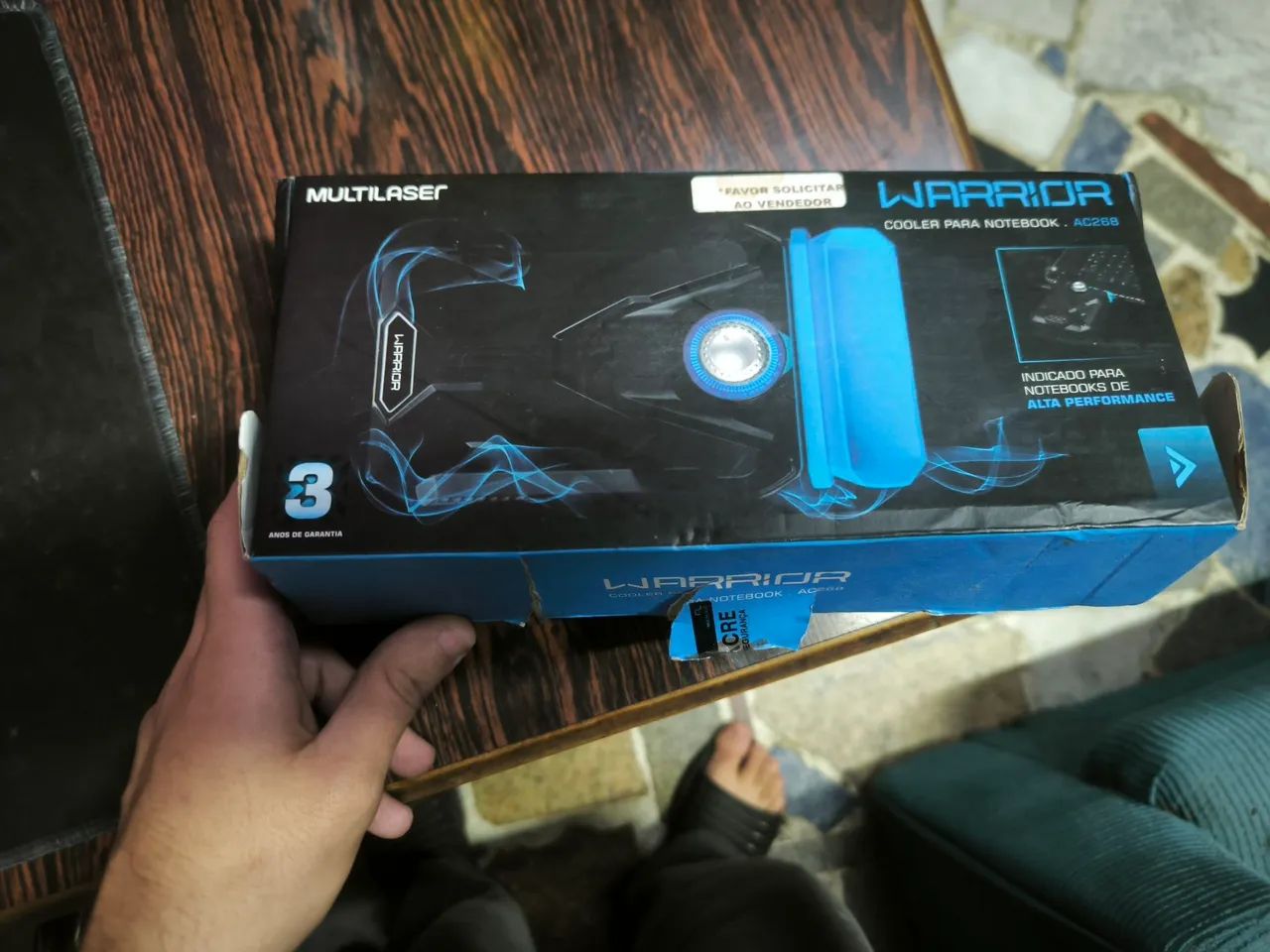 Cooler Exaustor Para Notebook Multilaser Warriors AC268 Completo - Foto 2