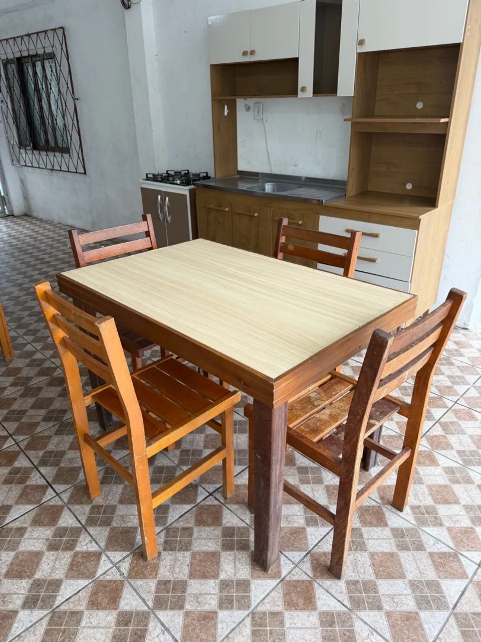 MESA USADA COM 4 cadeiras - Foto 4