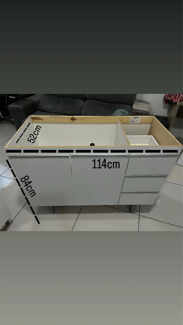 Gabinete Pia Armário Cozinha 