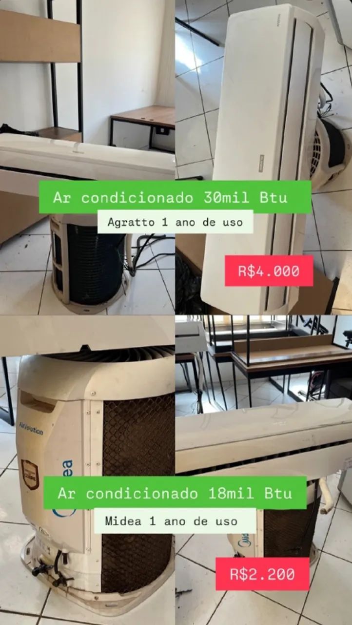 Ar condicionado 18 mil btu MIDEA