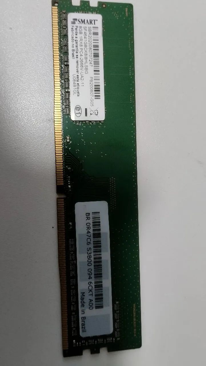 Memória ddr4 8gb 2666V - Memória RAM - Área Alfa (Santa Maria