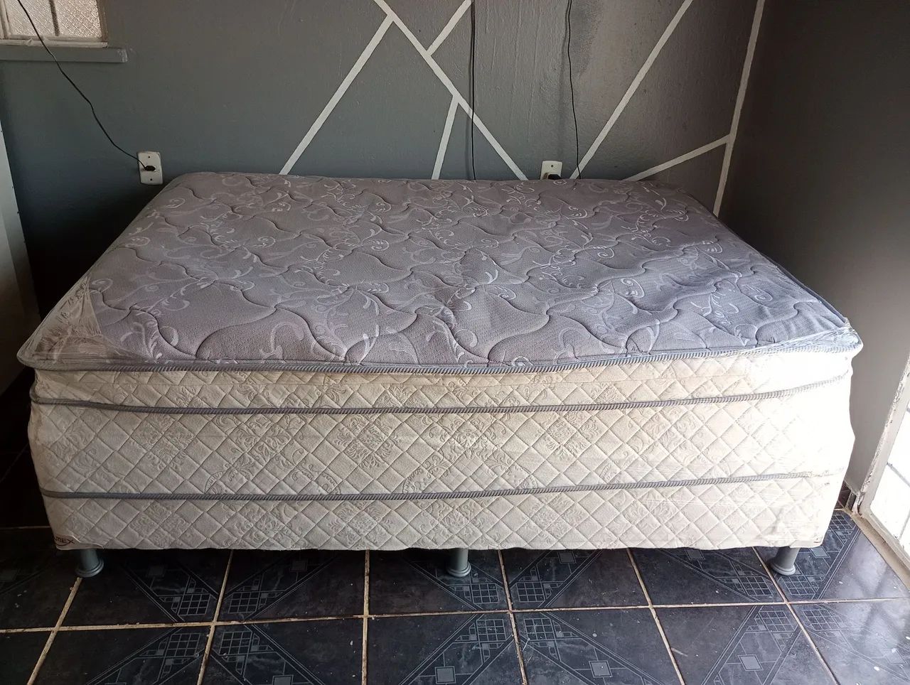 Cama Box Casal De Molas Ensacadas Alta Higienizada  - Foto 4