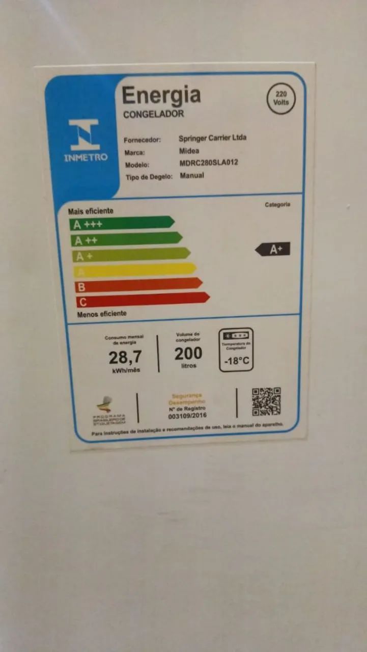 FREEZER MIDEA horizontal seminovo - Foto 3