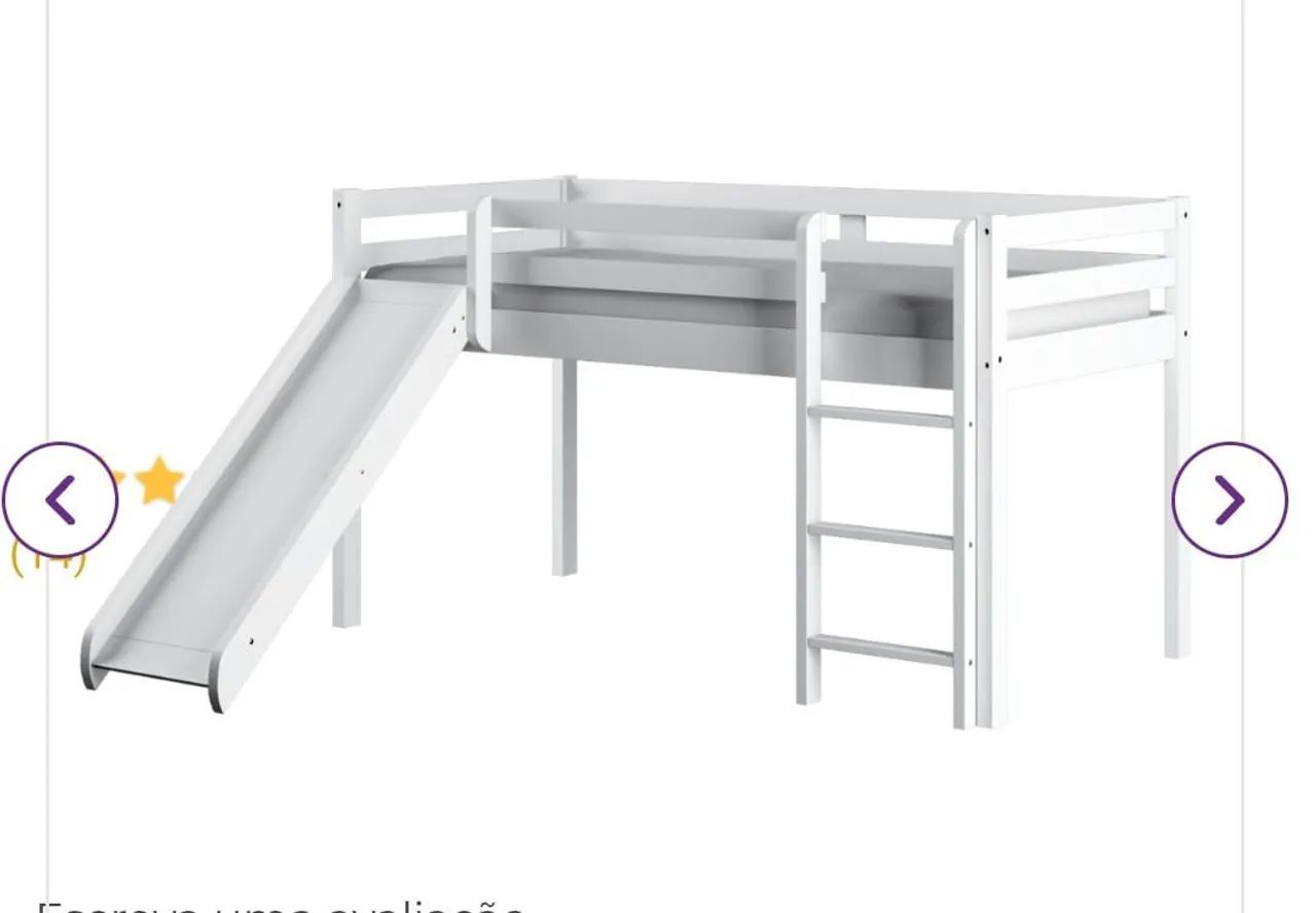 Cama infantil com escada e escorregado  - Foto 5