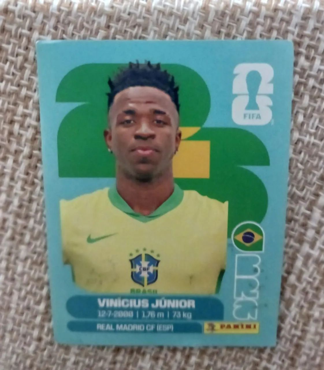 Figurinha Copa Vini Junior 