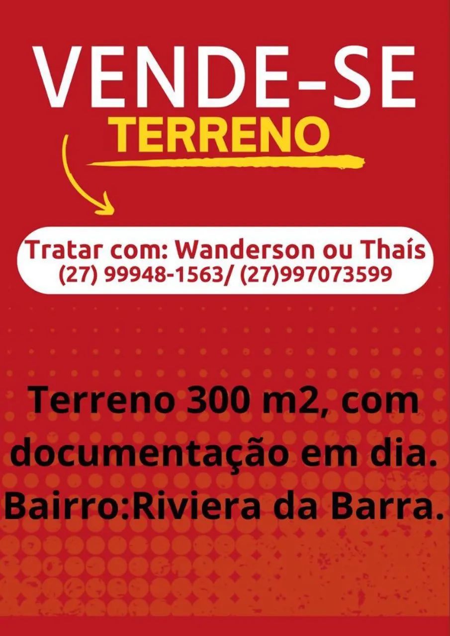 Terreno de 300m²
