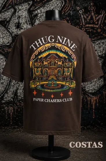 Camiseta Oversize Thug Nine Algodão Premium - Foto 2