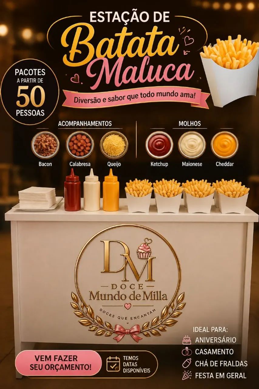 Estação de batata frita 