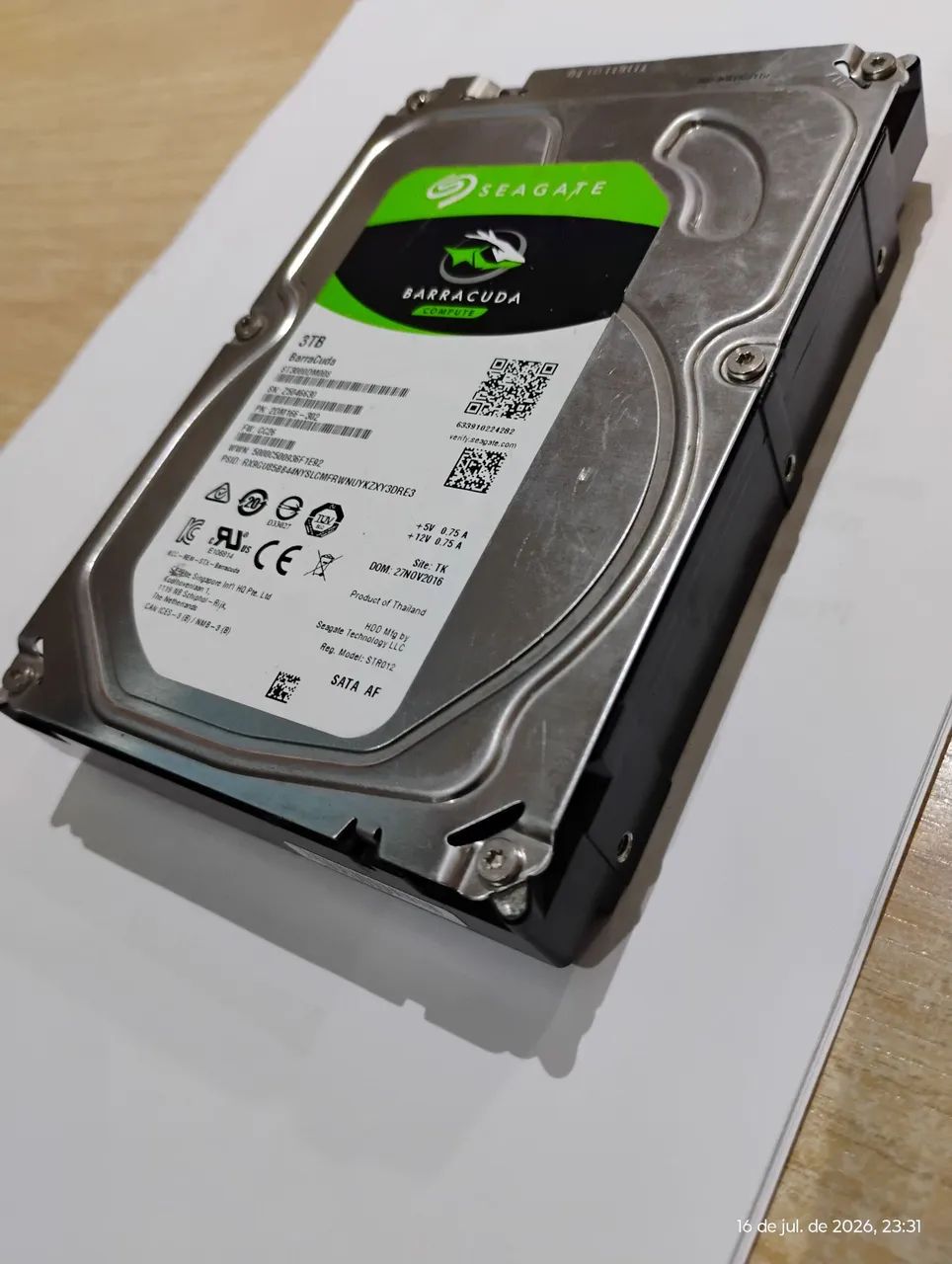 HD 3TB SEAGATE BARRACUDA. - Foto 2