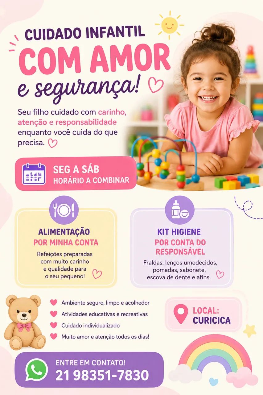 Toma-se conta de crianças 