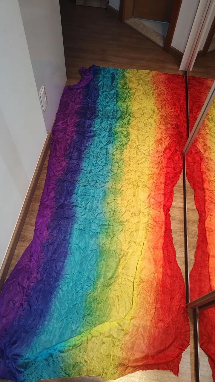 Kit dança do ventre (véu de seda + 2 lenço saia com moedas)