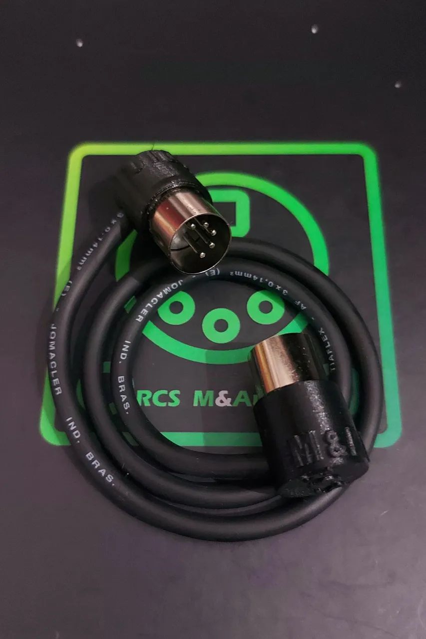 Cabo MIDI DIN 5P TRS P2 RCS M&Audio HX Stomp Ampero Boss VTR Kemper Fractal QUAD Córtex  - Foto 2