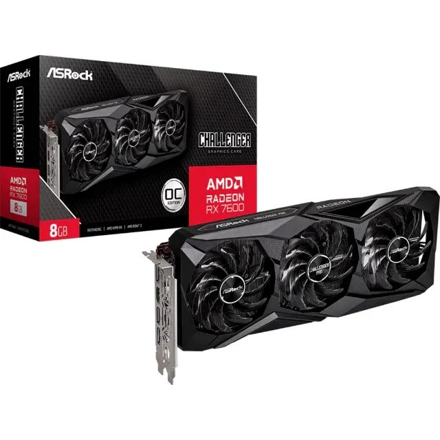 PLACA DE VÍDEO RX 7600 8GB GDDR6 ASROCK - Foto 2