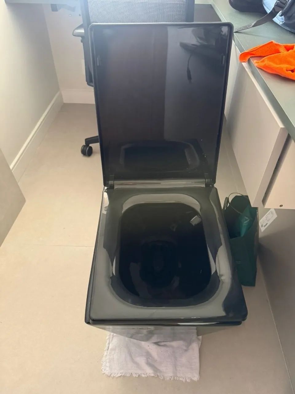 Vaso Sanitário Preto Monobloco Diamante Caixa Acoplada Gowff - Foto 4