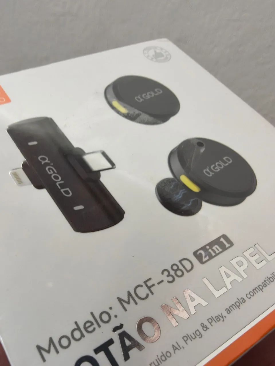 Microfone Lapela A'Gold MCF-38D - Foto 3