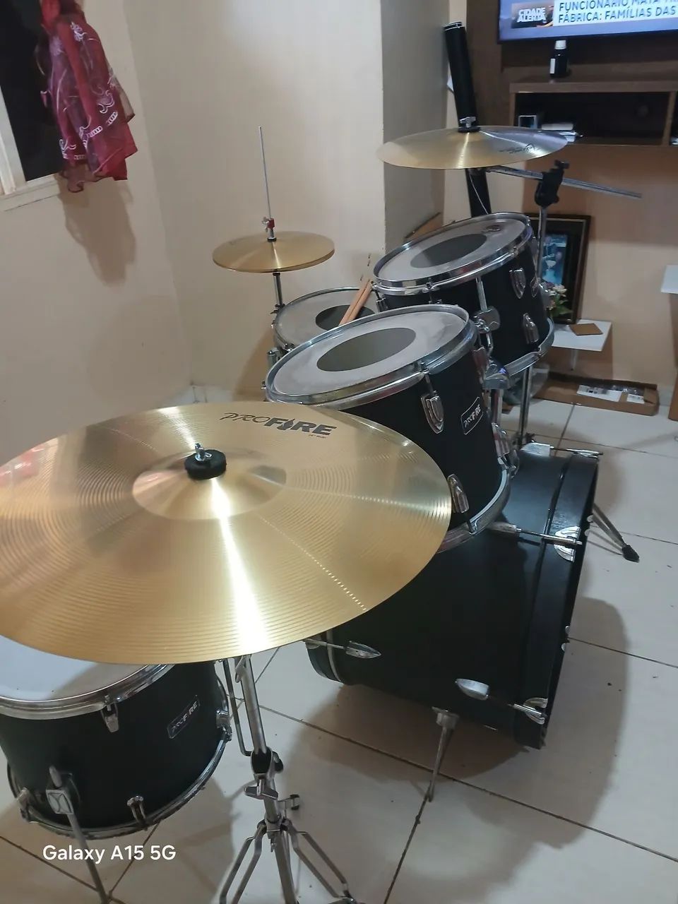 Bateria acústica completa  - Foto 3
