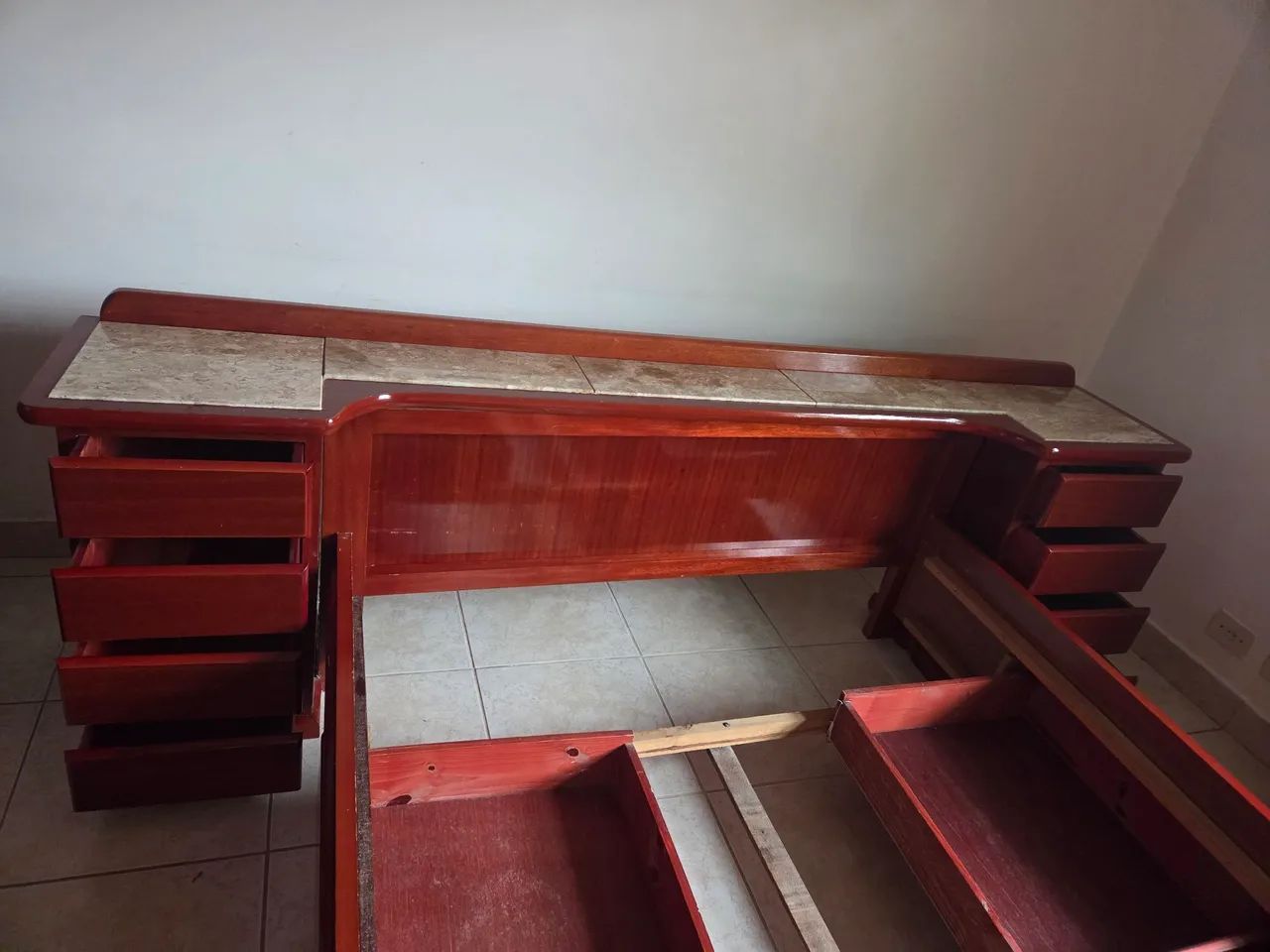 Cama Casal c/cabeceira em mármore  - Foto 5