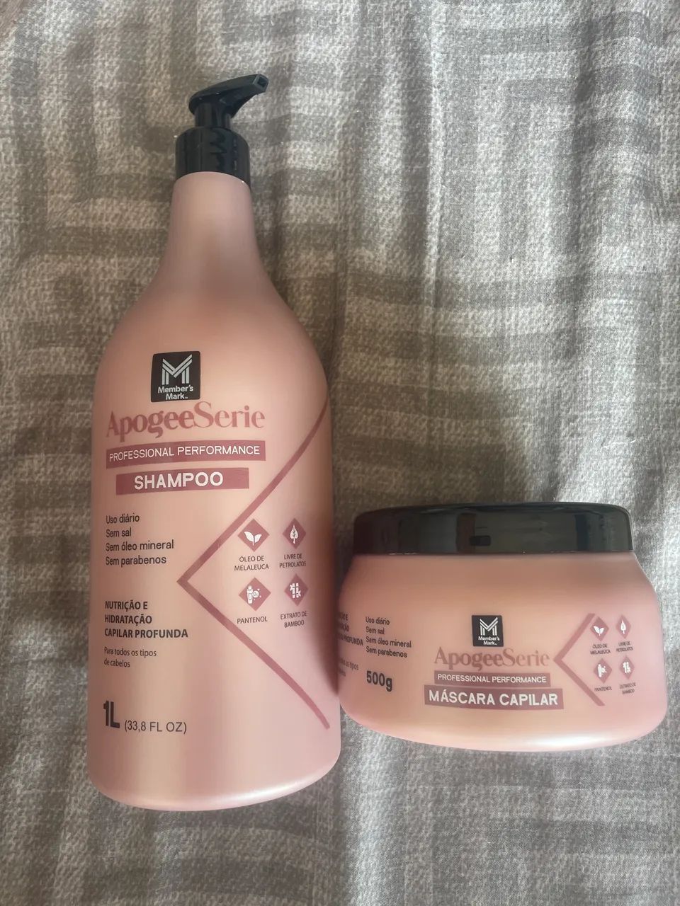 Kit shampoo 1L e máscara de tratamento 