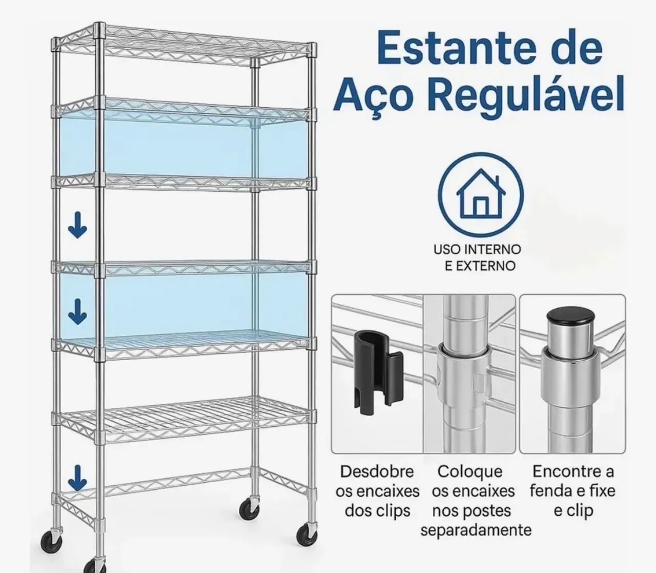 Estante Multiuso 5 Prateleiras - Foto 5