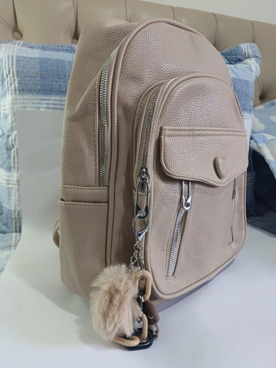Mochila Bege - Foto 2