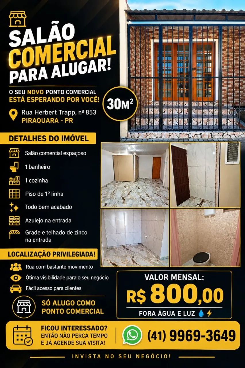 Salão comercial para alugar 