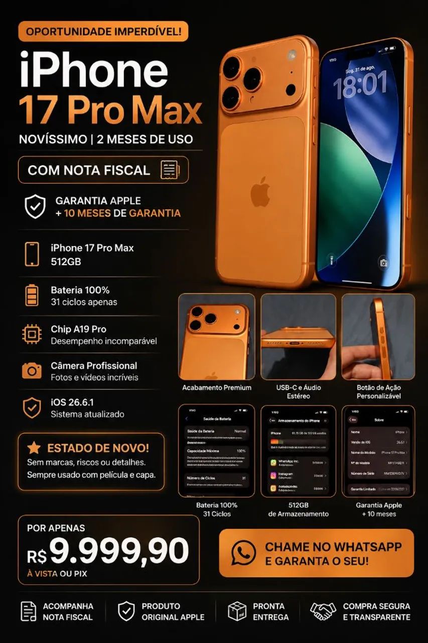 IPHONE 17 PRO MAX - Foto 5