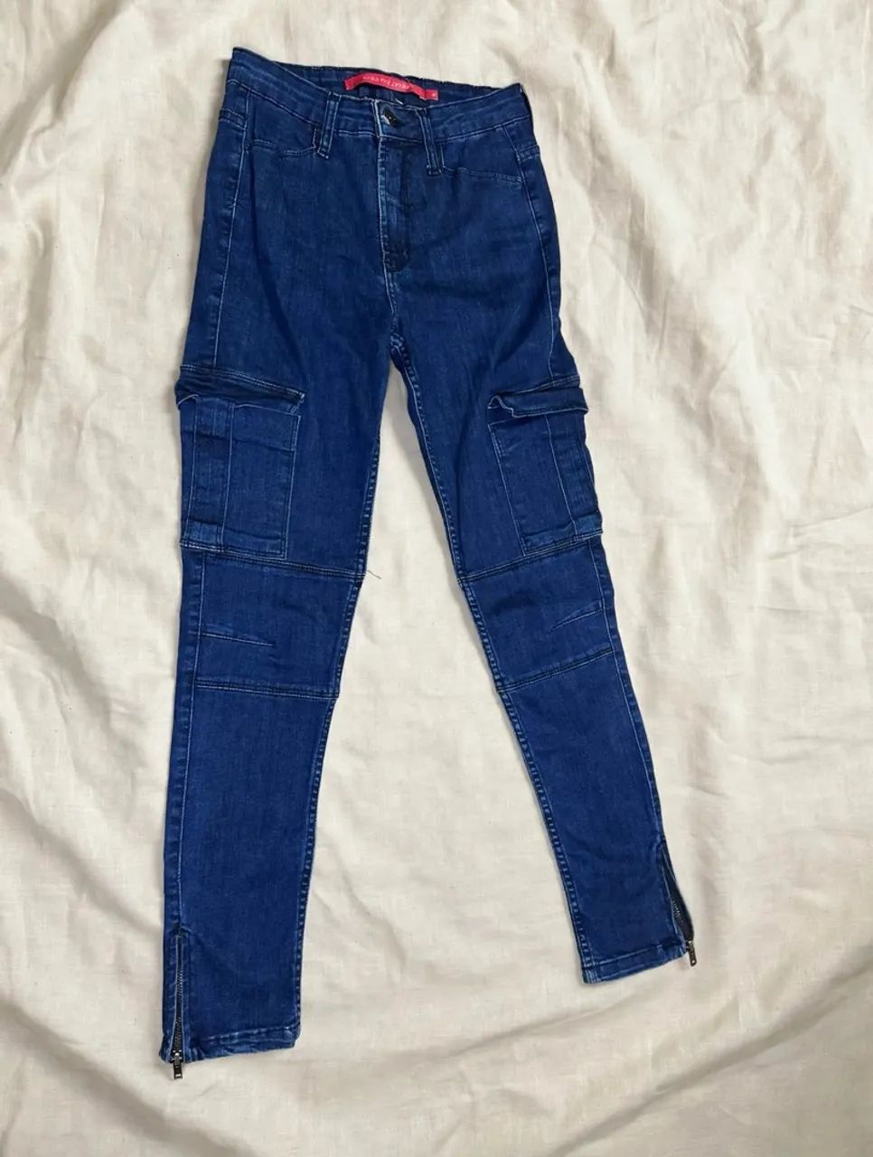 Calça Cargo Jeans n36