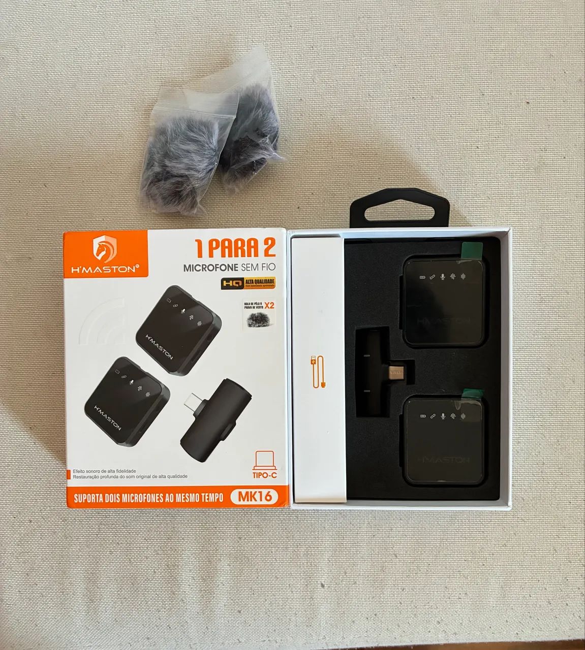 Microfone sem fio H?maston - USB C 