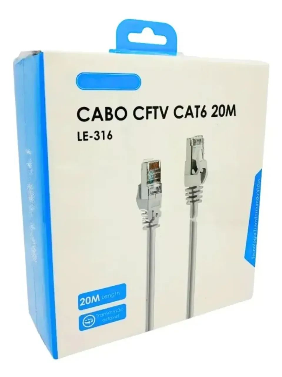 CABO DE REDE CAT6 20M  LE-316 - Foto 2