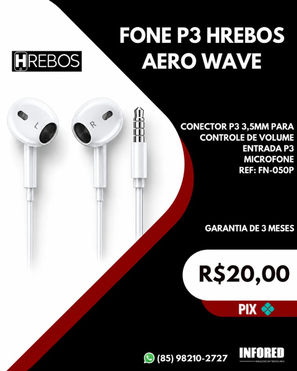Fones de Ouvido Hrebos - Foto 3