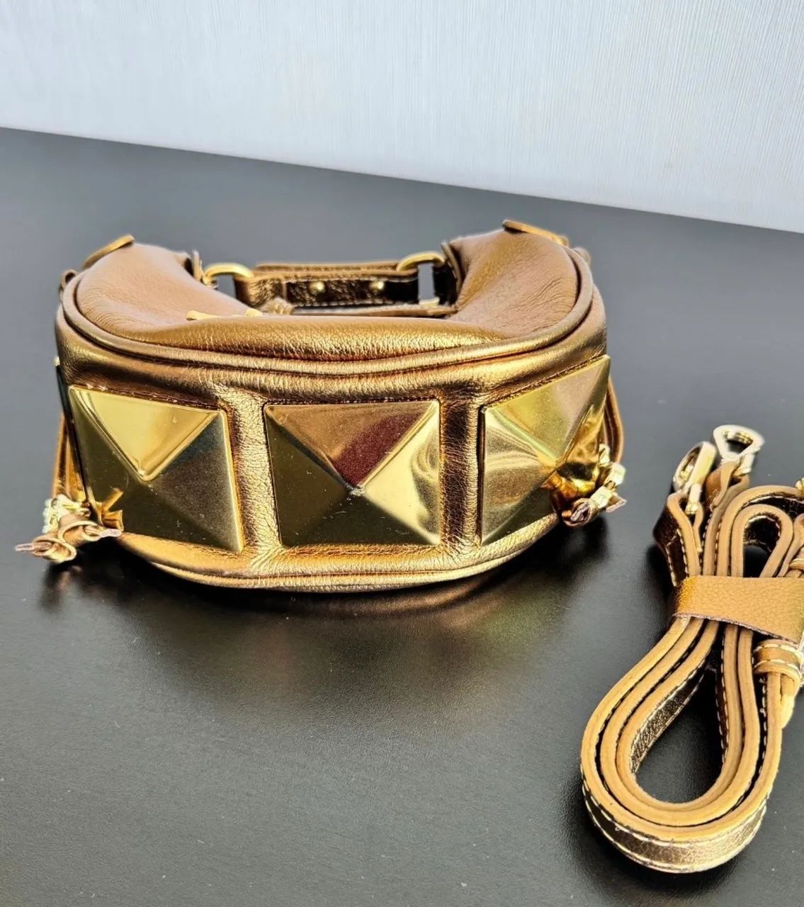 Bolsa dourada Luiza Barcelos  - Foto 2