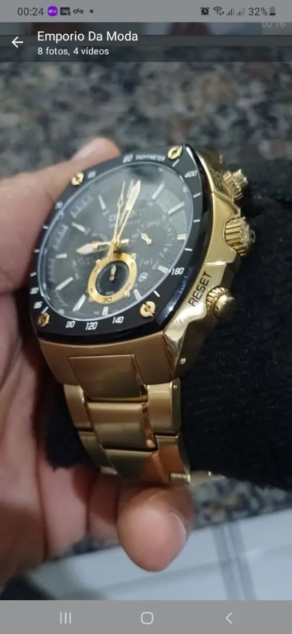 Relógio Orient dourado  - Foto 4