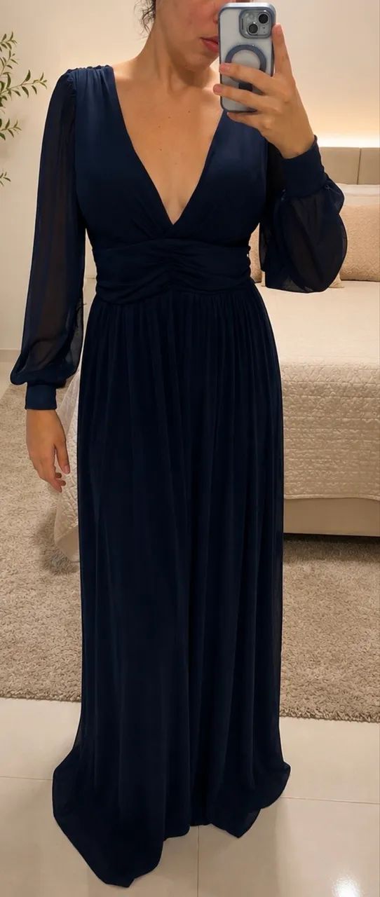 Vestido azul marinho 
