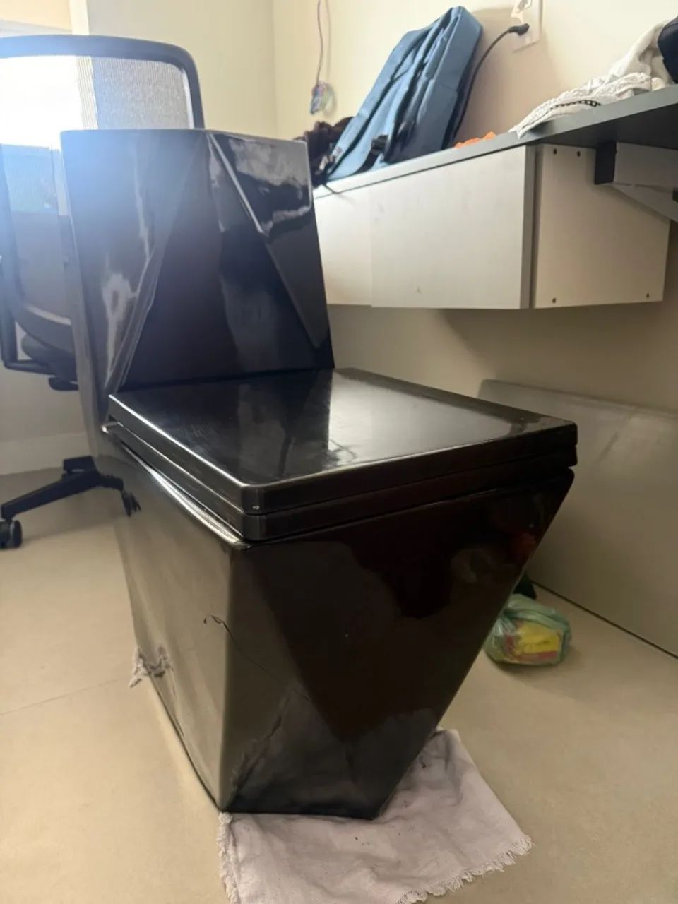 Vaso Sanitário Preto Monobloco Diamante Caixa Acoplada Gowff - Foto 3