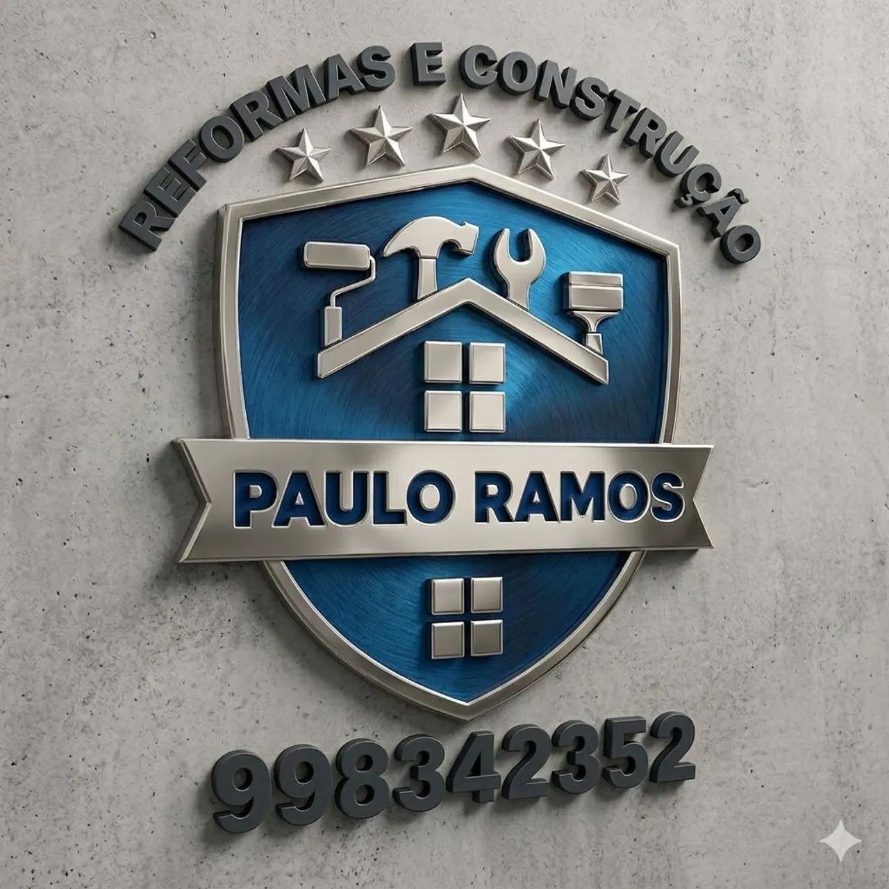 Pedreiro profissional. 