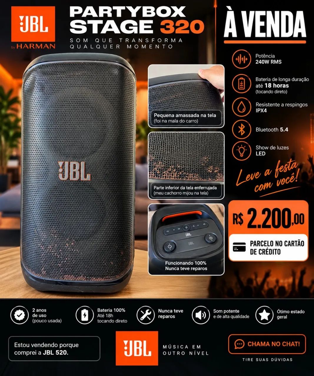 JBL partybox Stage 