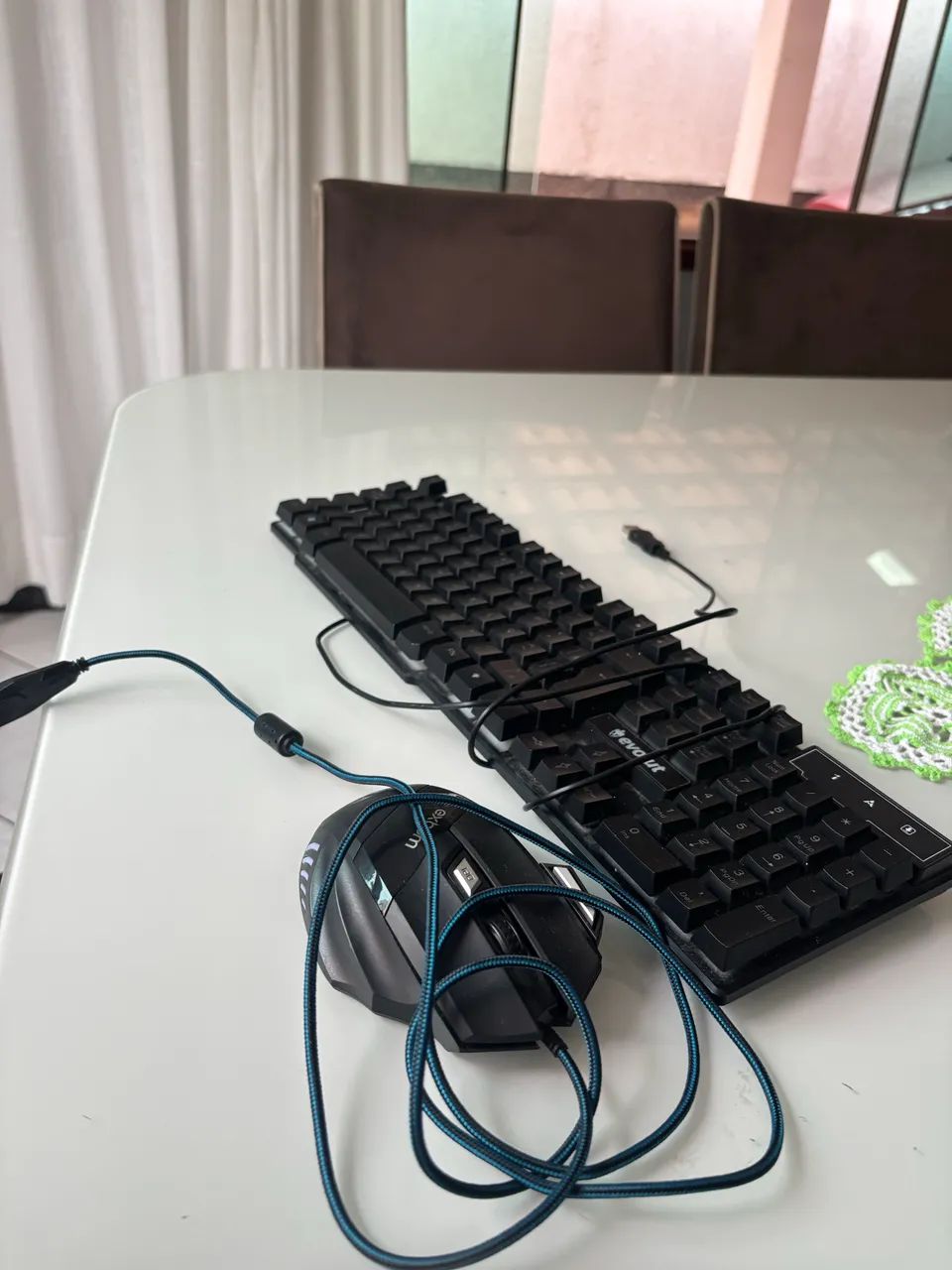 Teclado evolut + mouse exbom em perfeito estado - Foto 2