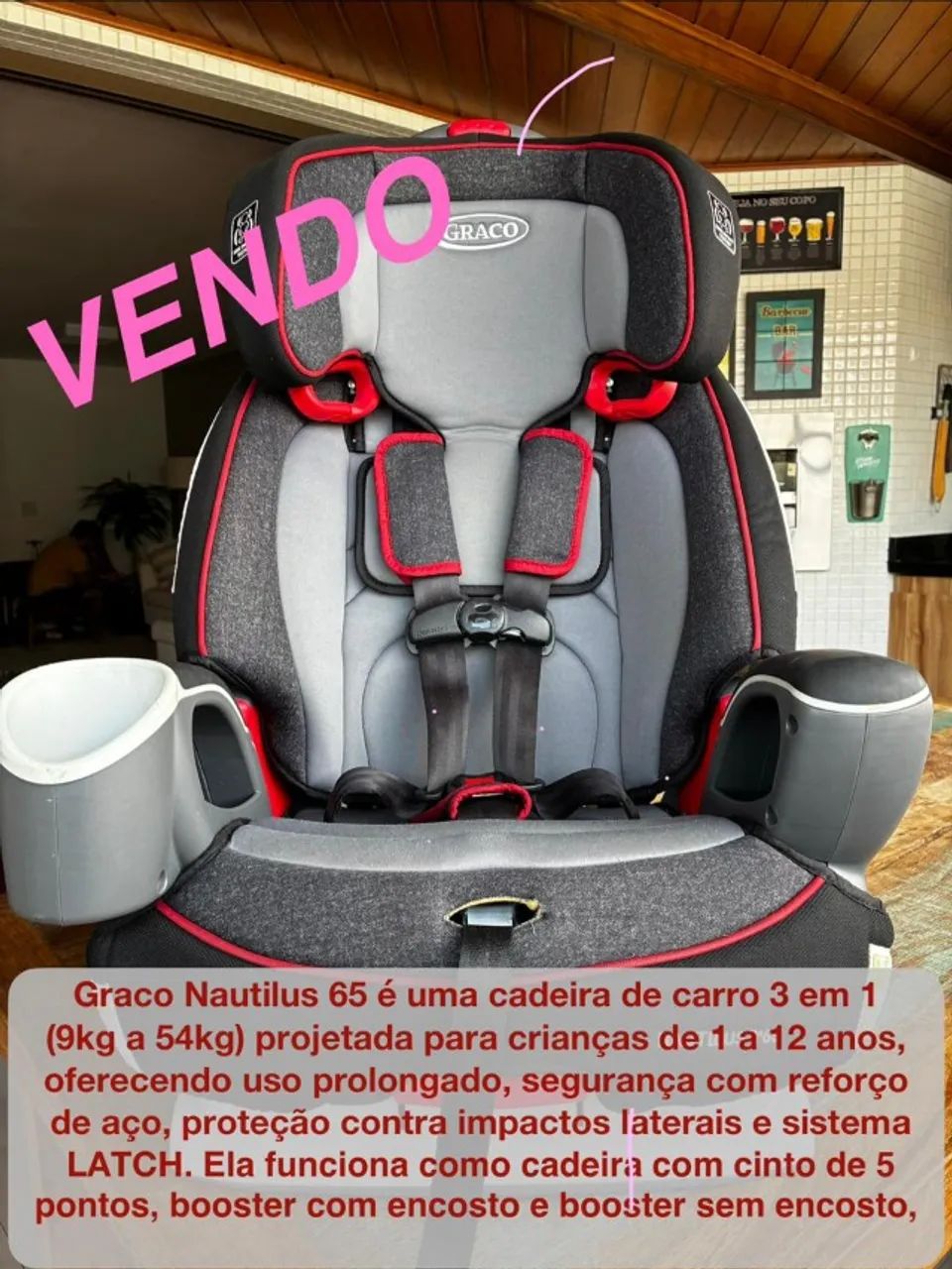 CADEIRINHA DE CRIANÇA DE CARRO 