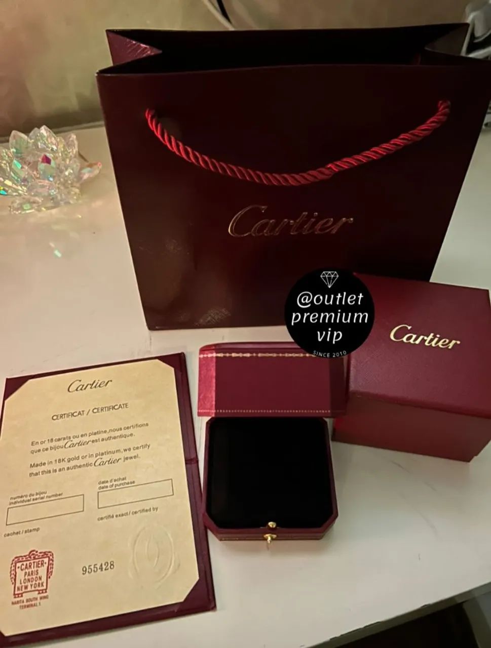Caixa de anel Aliança cartier original  - Foto 3