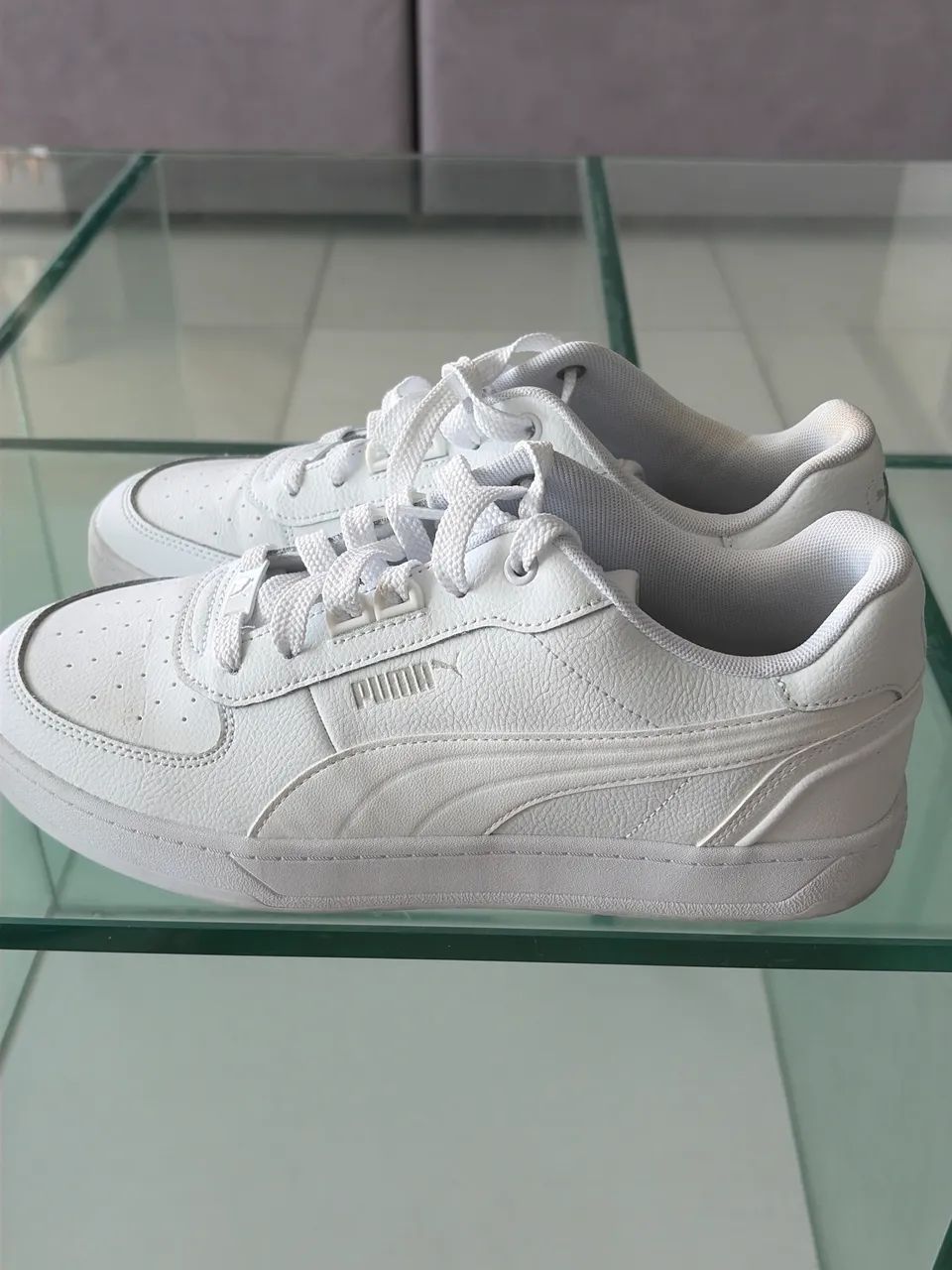 Tênis Puma - lindo 100% Branco - Foto 3