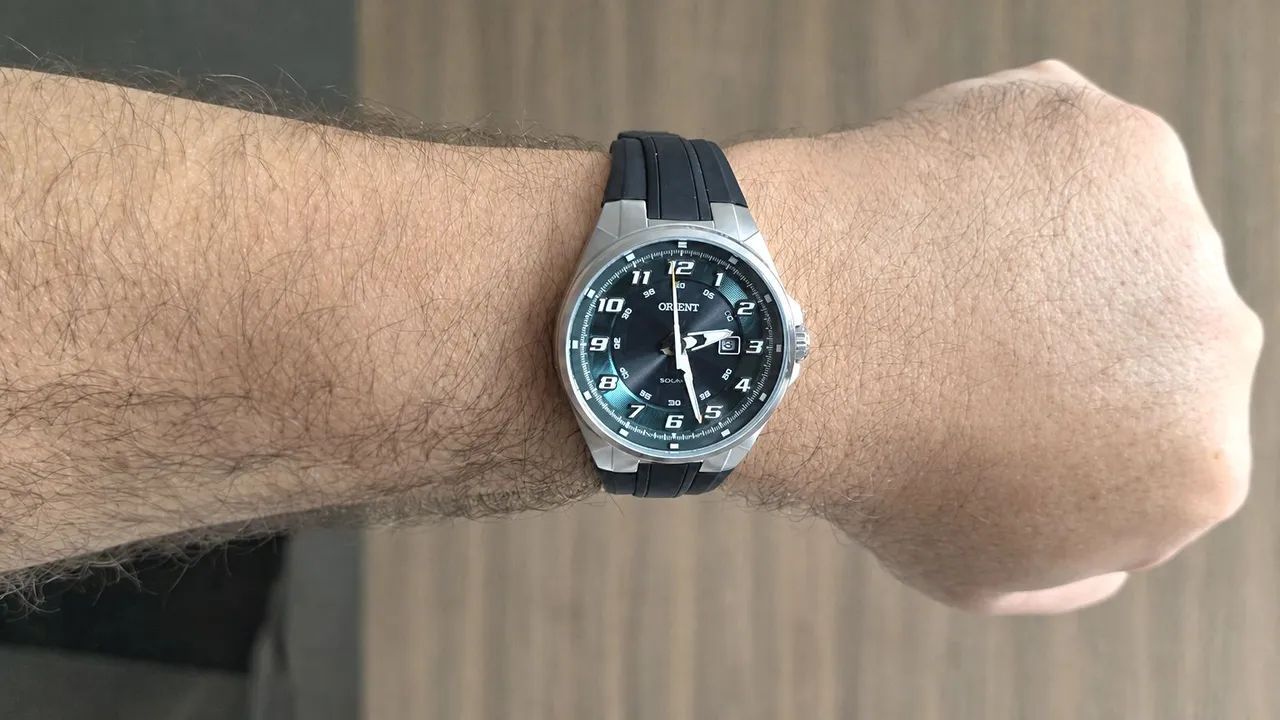 Relogio Orient Solartech estado de novo, com caixa e manual - Foto 5