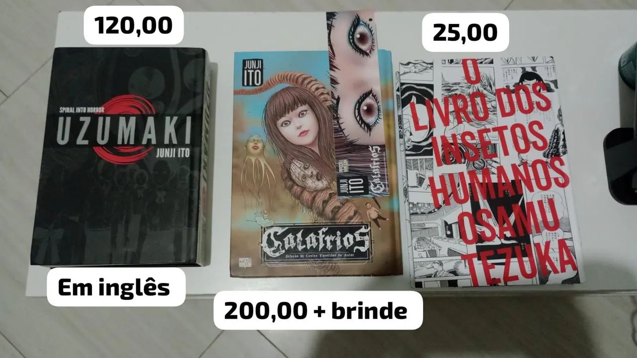 Mangás conservados com preços a partir de 20 reais - Livros e
