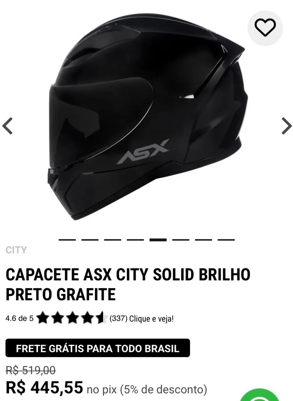vendo capacete ASX original - Foto 3