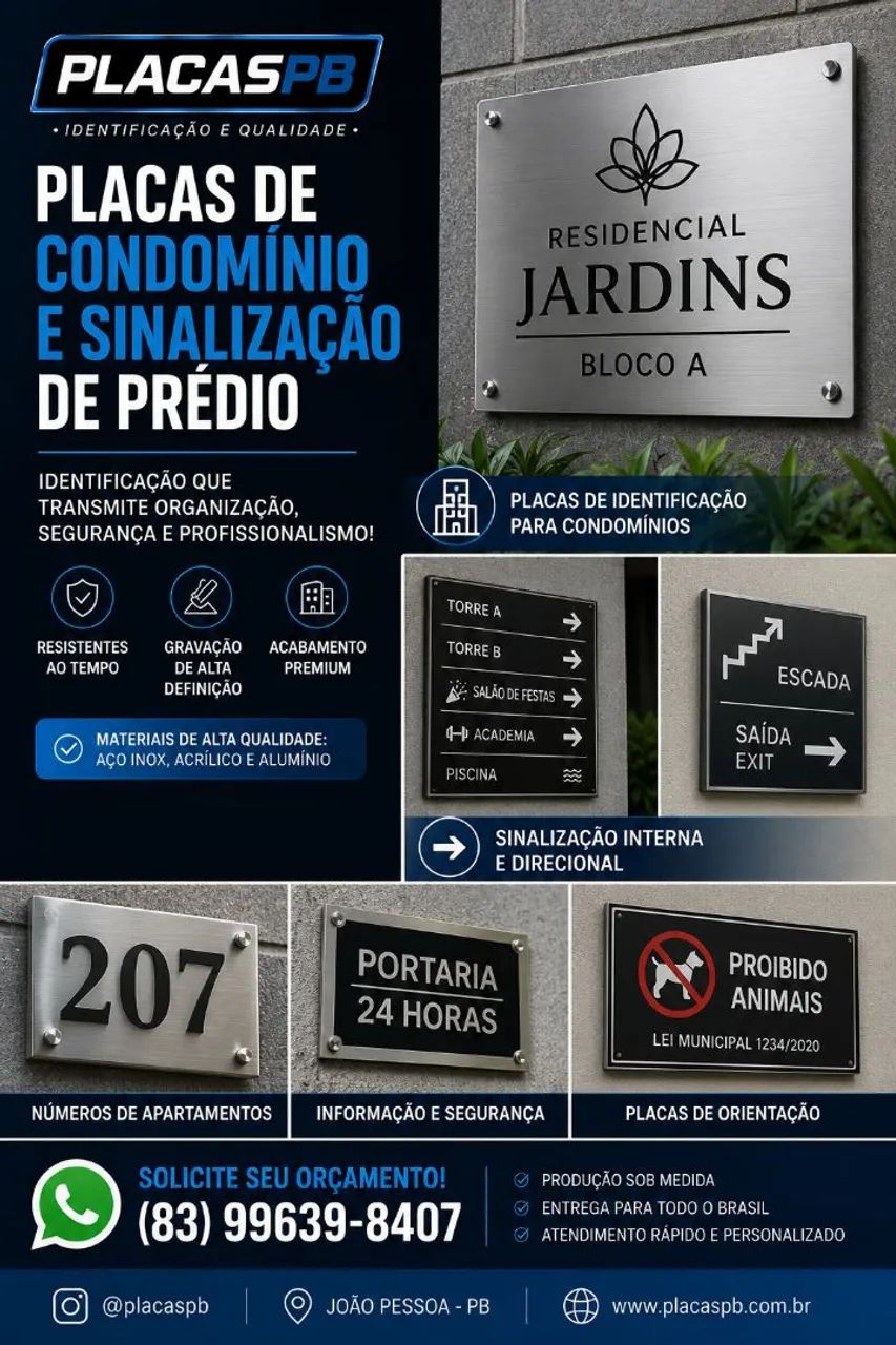 Sinalização para Condomínios 