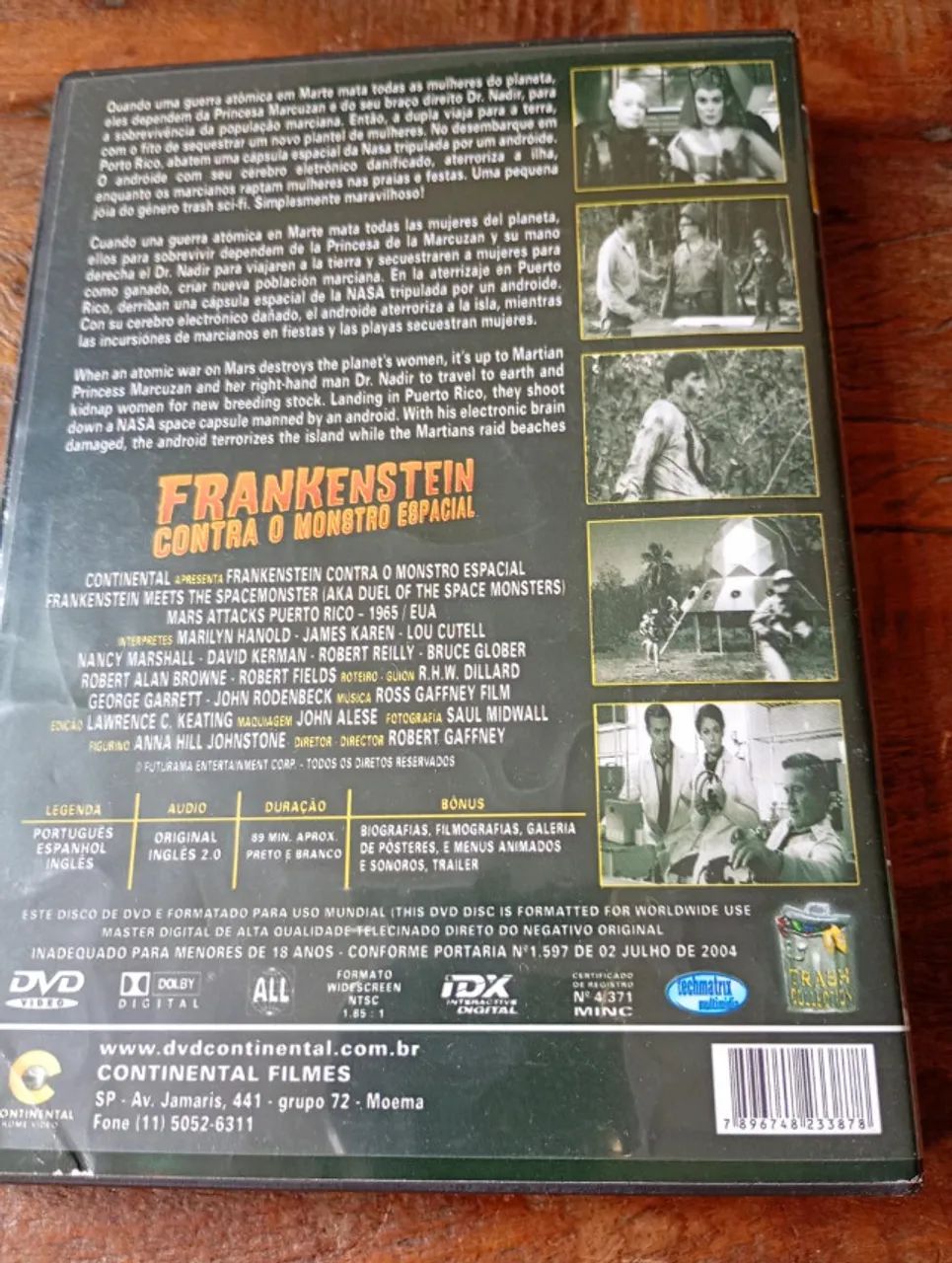 DVD Frankenstein x Space Monster Trash Raro - Foto 2