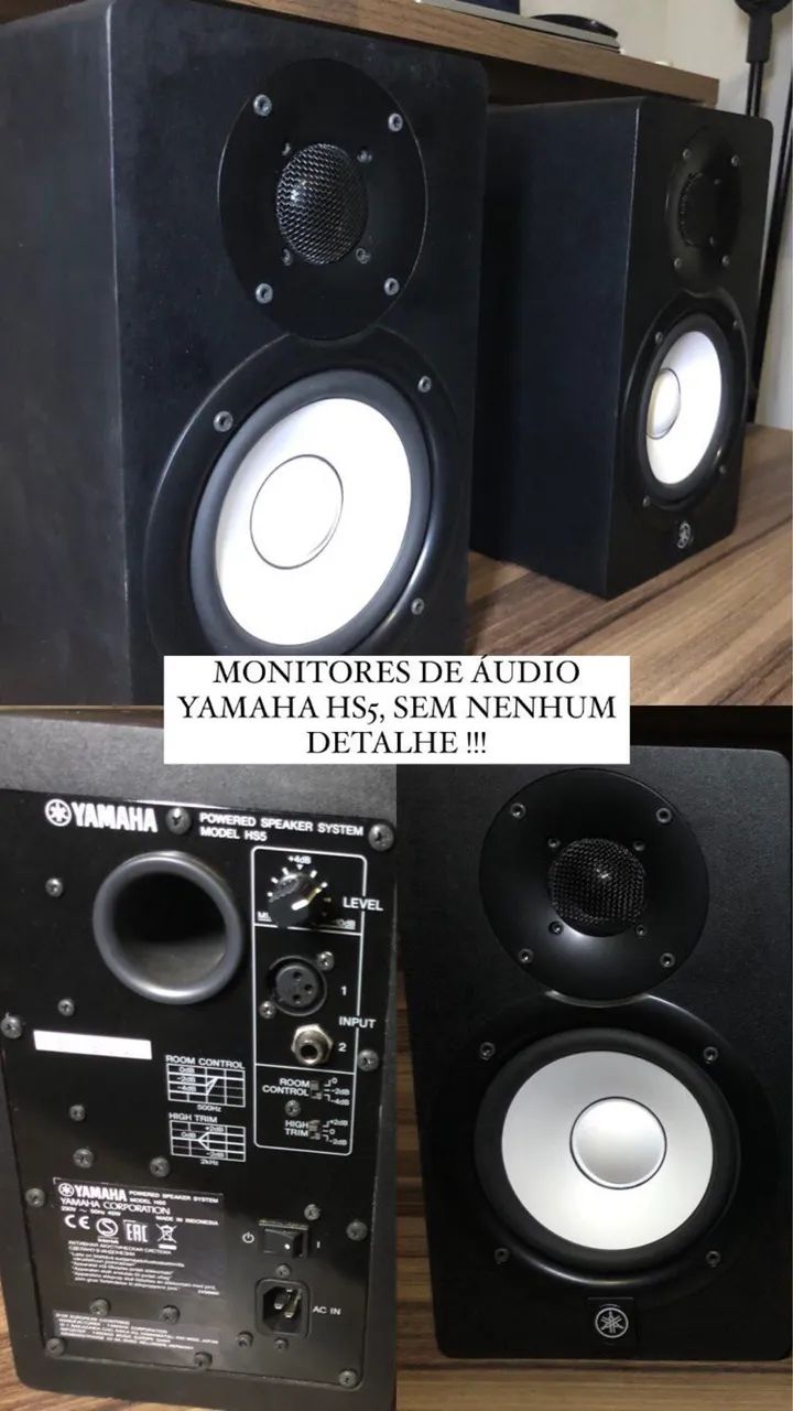 Par monitores de áudio Yamaha