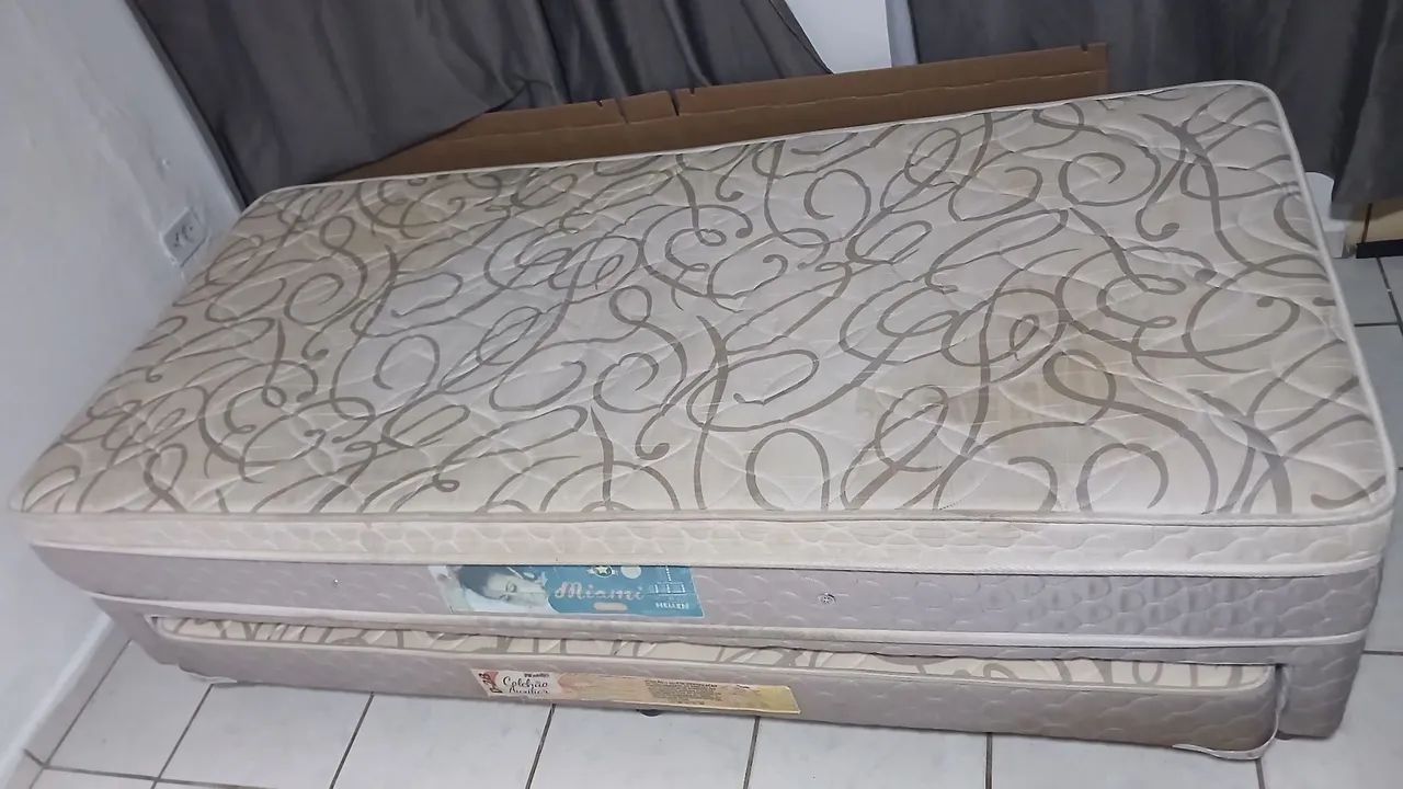 Cama Box Solteiro com Cama Auxiliar - R$ 60,00 - Foto 2