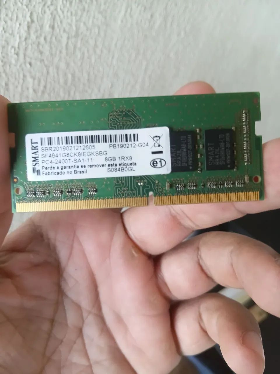 Memoria 8gb ddr4 notebook Funcionando perfeitamente 
