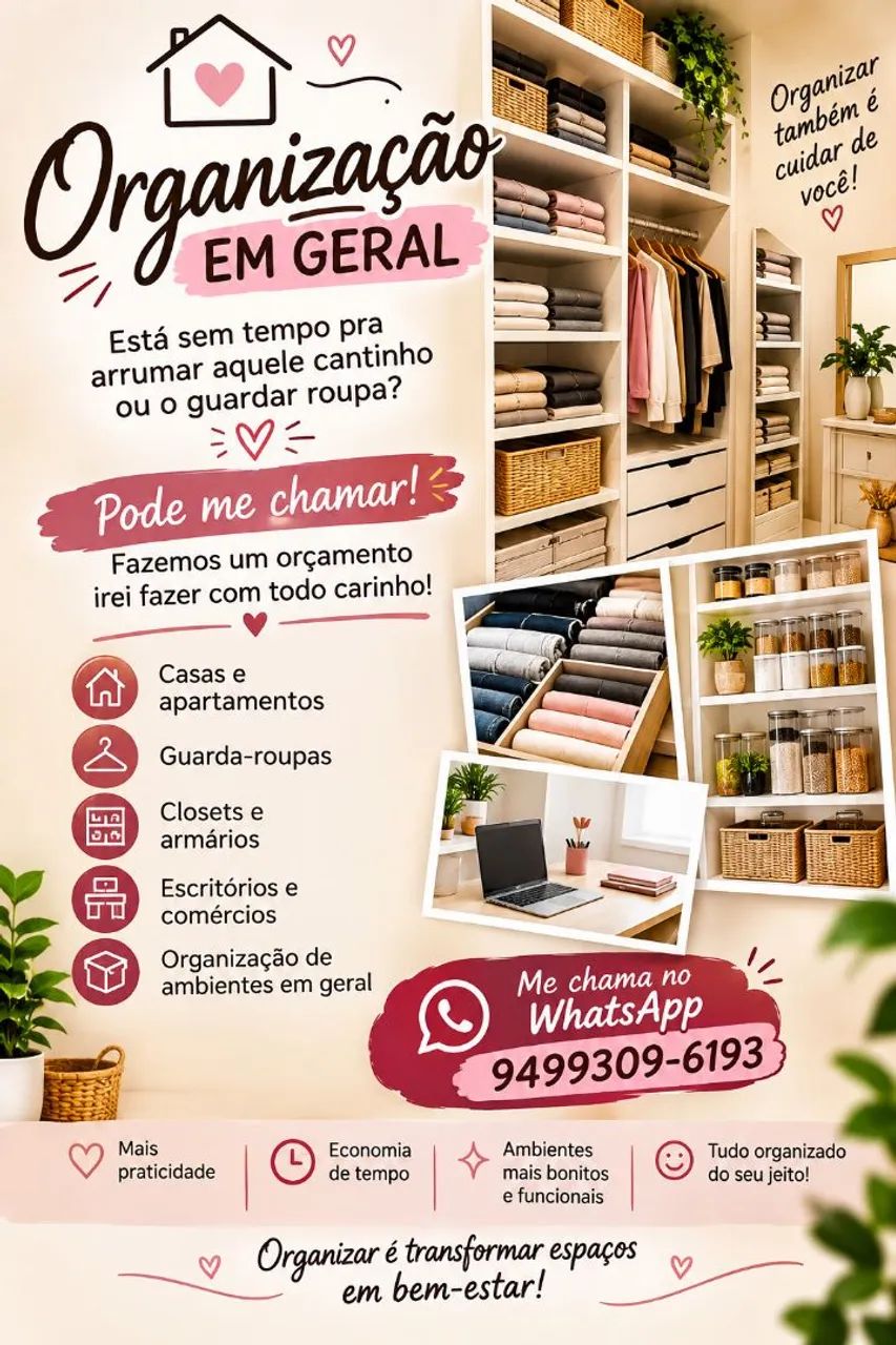 Organizo seu closet em um dia!!!!